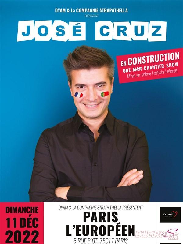 Spectacle José Cruz dans En Construction à Paris le 11 décembre 2022