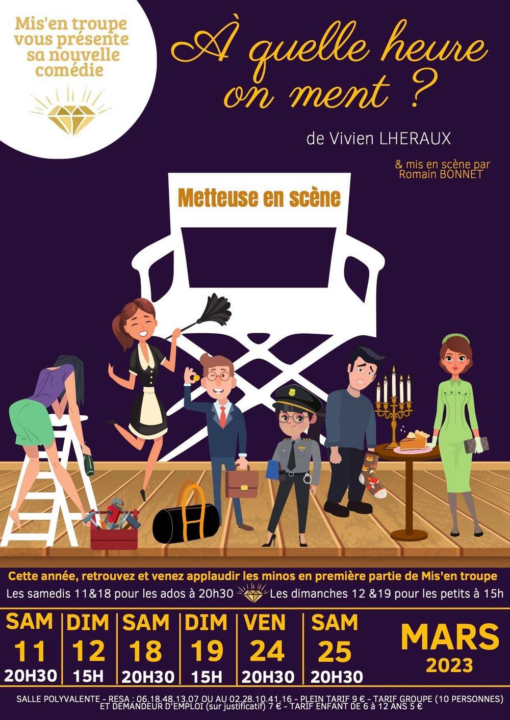 Spectacle A quelle heure on ment à Commequiers samedi 25 mars 2023