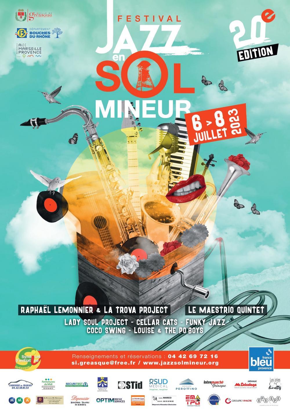 Festival Jazz en sol mineur 2024 Greasque programme et billetterie