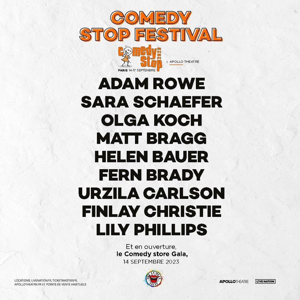 Comedy Stop Festival 2024 Paris programmation et billetterie