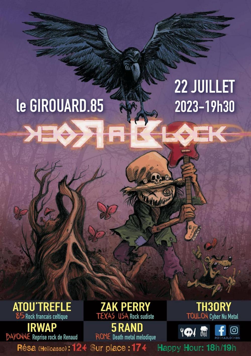 Rock A Block 2024 Le Girouard programme et billetterie