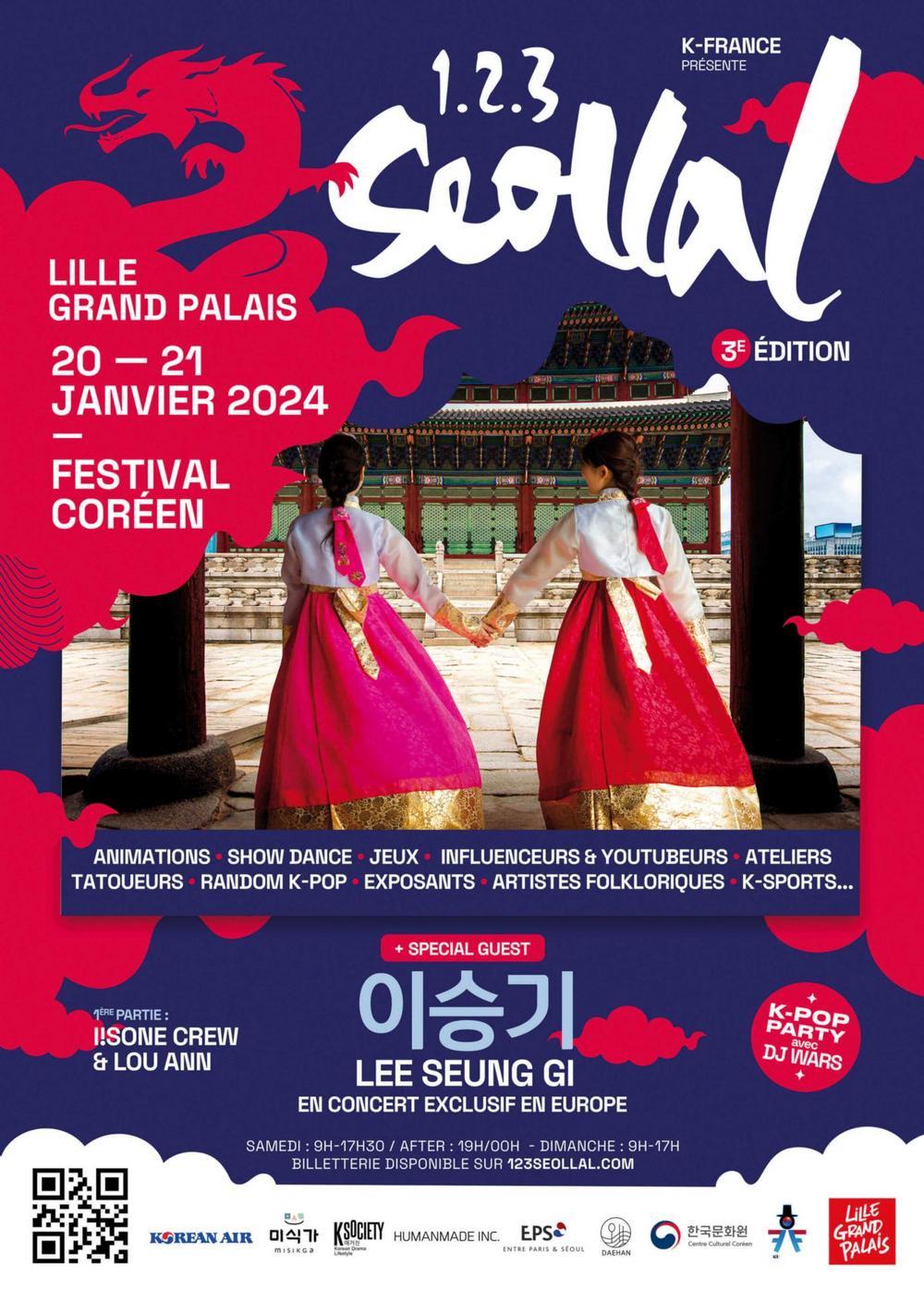 1,2,3 Seollal 2024 1,2,3 Lille programme, invités et billetterie