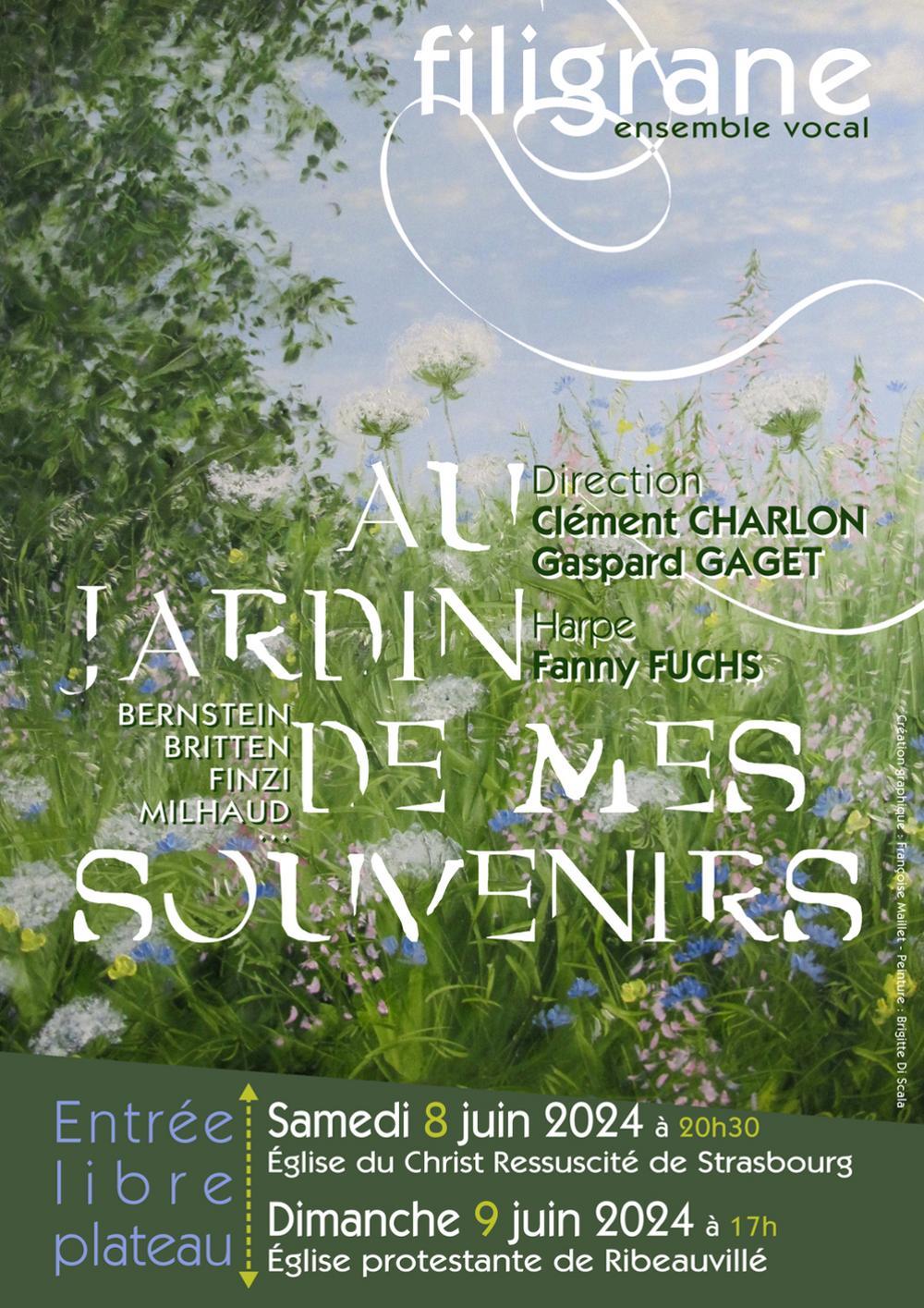 Concert Au jardin de mes souvenirs à Strasbourg - samedi 8 juin 2024