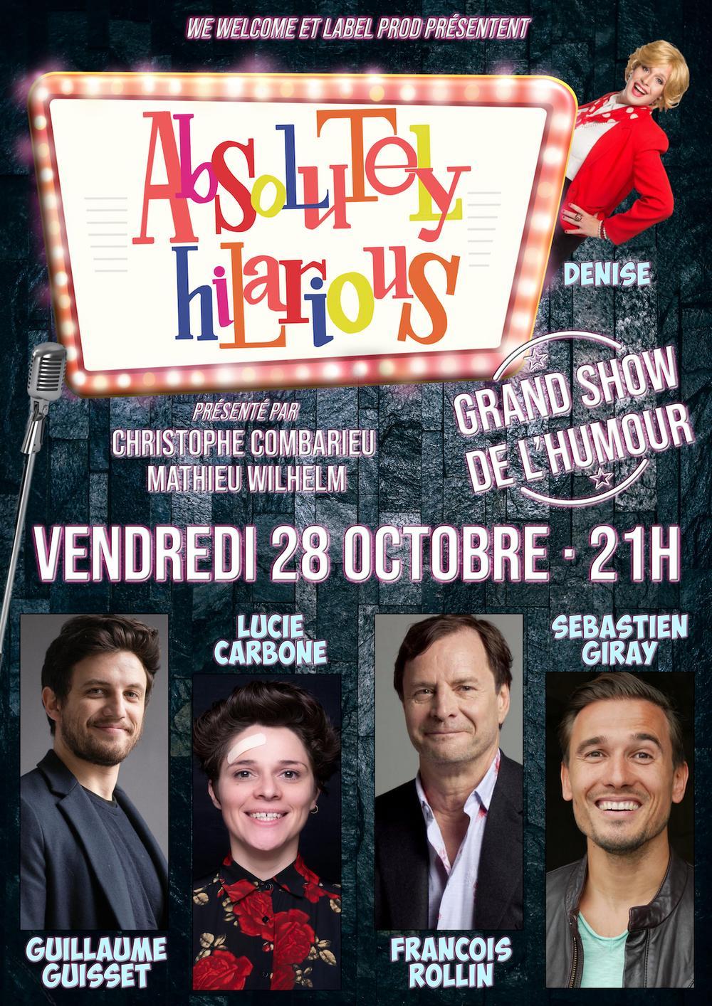 Spectacle Absolutly Hilarious Le plateau d
