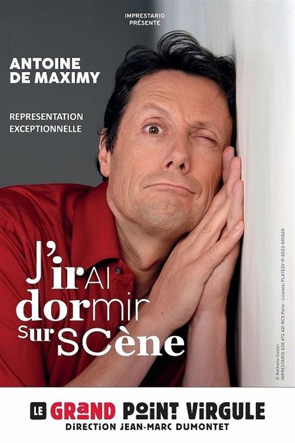 Spectacle Antoine de Maximy dans j'irais dormi sur scène à Paris
