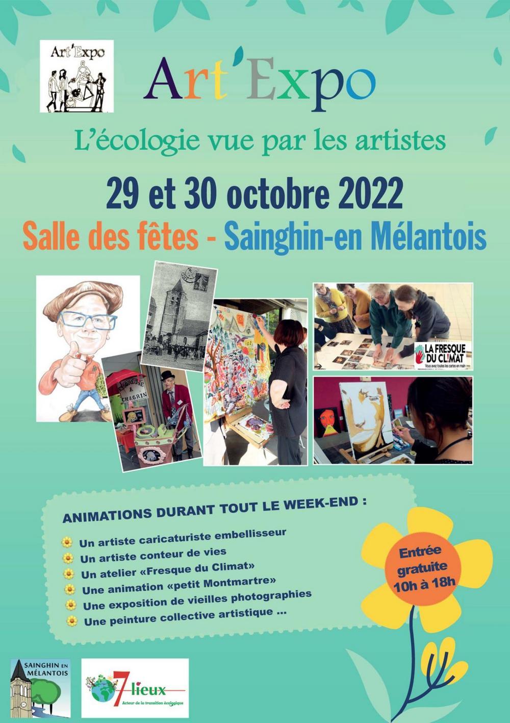 Exposition Art'expo 2022 à Sainghin en Melantois - dimanche 30 octobre 2022