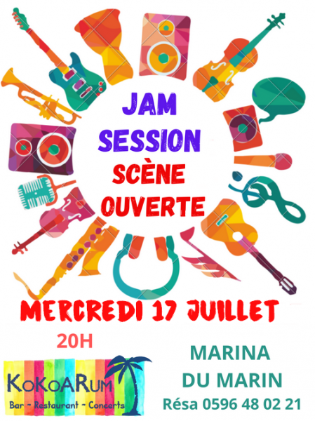 Concert Boeuf Musical Jam Session au Kokoarum à Le Marin - mercredi 17 ...