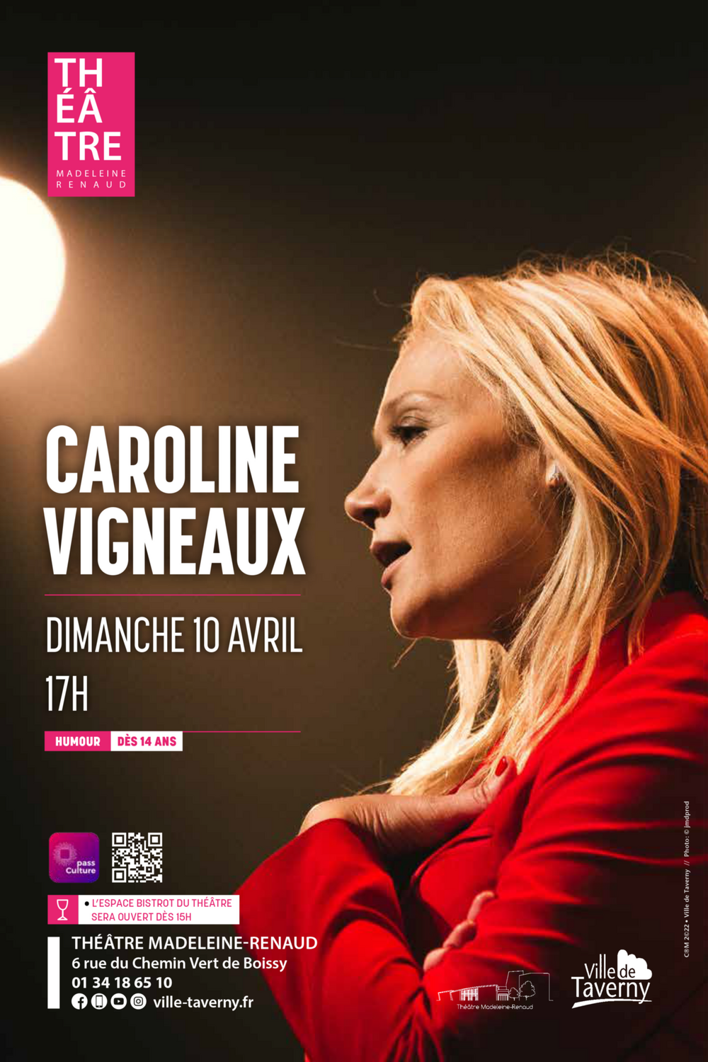 Spectacle Caroline Vigneaux à Taverny dimanche avril