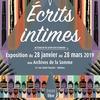 Ecrits intimes. Archives du for privé aux Archives de la Somme