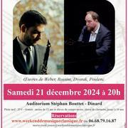 Concert de Noël R Sévère clarinette et J Vitaud piano