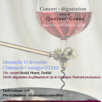 Concert-dégustation au Château de Cassaigne
