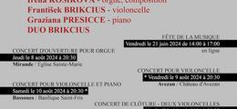 9me Bach Festival Gers 2024 - Concert De Clture - Deux Violoncelles