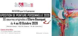 Exposition de peinture personnelle 2020 d'Eliora Bousquet