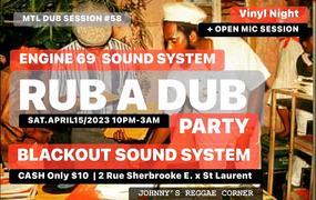 Concert Rub a Dub Party, Vinyl Nightn MTL DUB Session #58