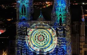 Chartres en lumires illumination cathdrale