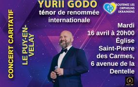 Yurii Godo, Tnor international, Concert Caritatif