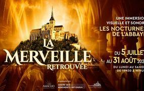 La merveille retrouve, spectacle illumination Mont Saint Michel