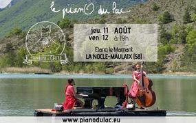 Concert Le pianO du lac Spectacle flottant Framboise et Caetera