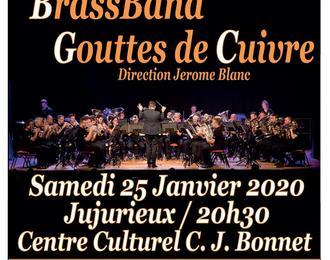 L'cole de musique Les 3 Rivires invite le brass band Gouttes de Cuivre