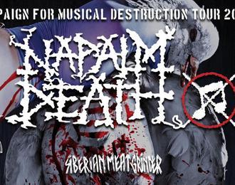 Napalm Death, Doom, Siberian Meat Grinder et Show me the body
