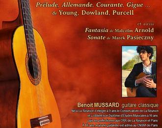 Rcital de Guitare : Musique Baroque Anglaise