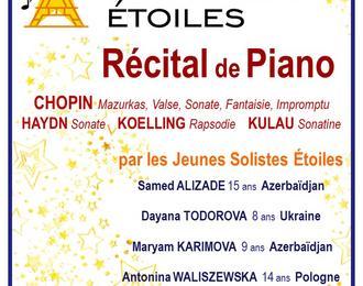 Rcital  de Piano par les Laurats du Concours International Nouvelles Etoiles