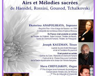 Rcital  Soprano, Tnor & Orgue : par les Solistes de Moscou