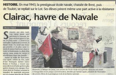 1943-1944 : l'cole navale s'installe  Clairac