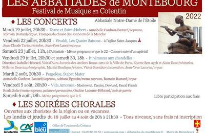 Les Abbatiades de Montebourg, Festival de musique en Cotentin 2023