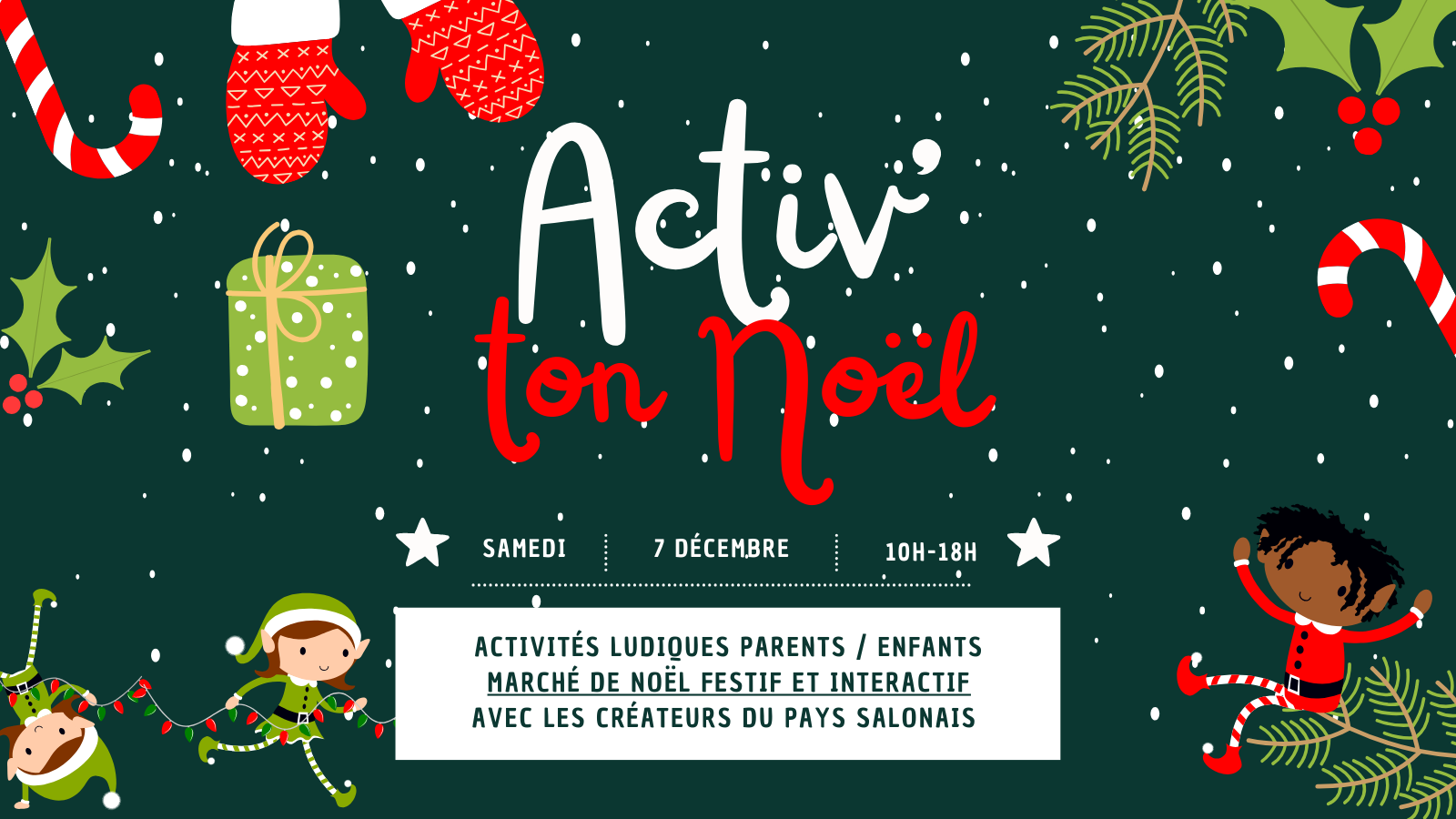 Activ ton Noel, Une journe pour parents enfants, Crateurs salonais  Salon de Provence