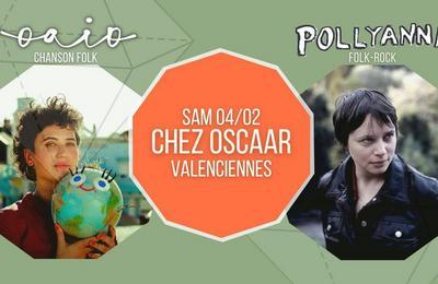 Pollyanna et Oaio concert folk à Valenciennes