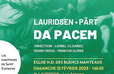 Concert Part Lauridsen à Paris 4ème