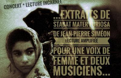 Stabat Mater Furiosa extraits, Slam-lecture accompagnée de musique live à Millau