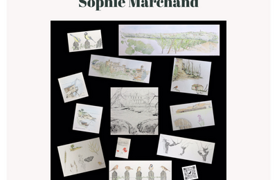 35 vues de nos chemins et jardins, dessins aquarells  Clisson