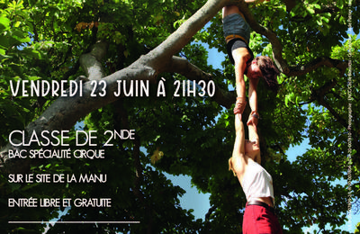 Spectacle des lves de la classe de 2nde spcialit arts du cirque  Chatellerault