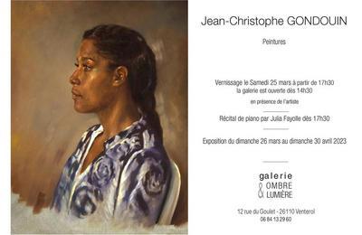 Exposition de Jean-Christophe Gondouin  la Galerie Ombre et Lumire  Venterol