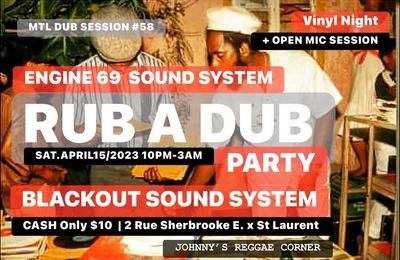 Rub a Dub Party, Vinyl Nightn MTL DUB Session #58 à Fort De France