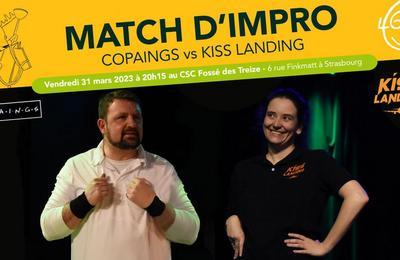 Match d'impro Copaings vs Kiss Landing à Strasbourg