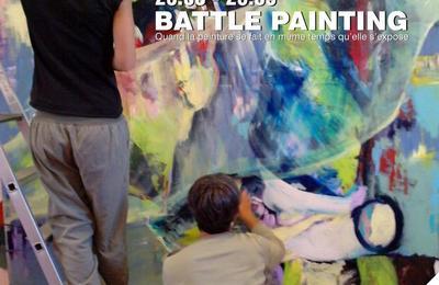 Battle painting quand la peinture se fait en même temps qu'elle s'expose ! à Limay
