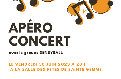 Apro concert avec Sensyball  Sainte Gemme