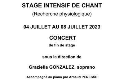Stage intensif de chant, recherche physiologique à Rochefort