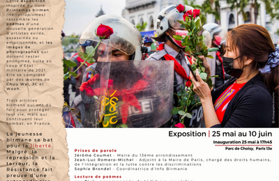 Exposition Printemps birman, la jeunesse en résistance à Paris 13ème