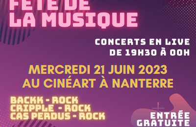 Fte de la musique au Cinart par La Bassecour !  Nanterre