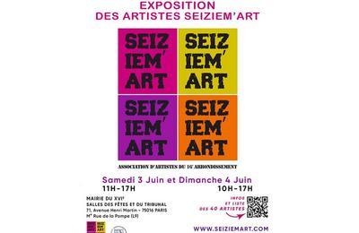 Exposition collective de 40 artistes Seiziem'Art  la Mairie du XVIe  Paris 16me