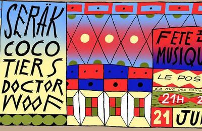 Doctor Woof, Serk et Cocotiers au Poste Bar  Lille