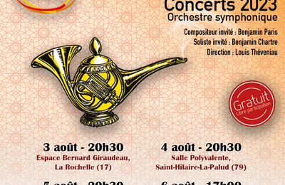 Concert de l'Orchestre Sortilège, Reflets d'Orient à Saint Maixent l'Ecole
