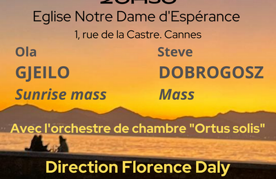 Concert orchestre choeur messe moderne  Cannes