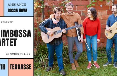 L'et  dock b, concert live en terrasse, berimbossa quartet, bossa nova  Pantin