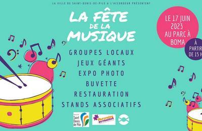 Fête de la musique au Parc Du Chateau Bômale à Saint Denis de Pile