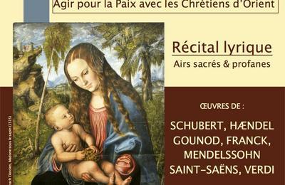 Rcital Lyrique, Joachim Bresson, tnor et Hugues Reiner, piano  Paris 16me